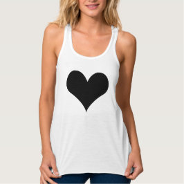 Slim voor vrouwen geschikte raceback Tanktop zwart
