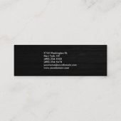 Slim Wood Effect Carte de visite professionnel ten (Dos)