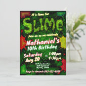 Slime anniversaire invitation enfants soirée slime (Debout devant)