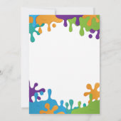 Slime Birthday Driding Girls garçons Invitation (Dos)