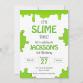 Slime Birthday Invitation (Devant)