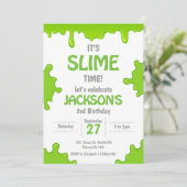 Slime Birthday Invitation (Debout devant)