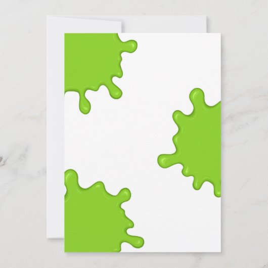 Slime Birthday Invitation (Dos)