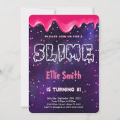 Slime Birthday Invitation (Devant)
