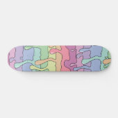 Slime driping-regenboog skateboard (Horizontaal)