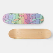 Slime driping-regenboog skateboard (Horizontaal)