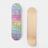 Slime driping-regenboog skateboard (Voorkant)