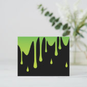 Slime druppelen briefkaart (Staand voorkant)
