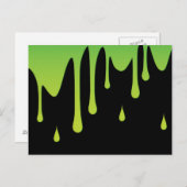 Slime druppelen briefkaart (Voorkant / Achterkant)