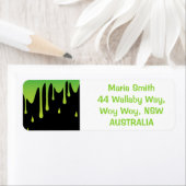 Slime druppelen etiket (Insitu)