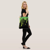 Slime druppelen tote bag (Op model)