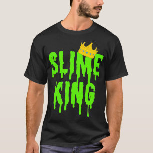 Slime King Shirt Mannen Boys Green Slime Gift Slim