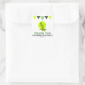 Slime Monster Dank je verjaardag Vierkante Sticker (Tas)