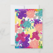 Slime Party Anniversaire Invitation (Dos)