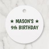 Slime Party Birthday Bedankjes Labels (Achterkant)