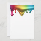 Slime Party Invitation Colorée Slime Anniversaire (Dos)