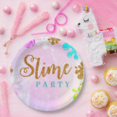 Slime Pastel Verjaardagsfeestje Papier Bord (Feest)