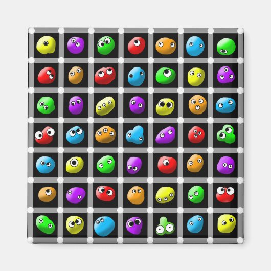 Slime Pop ! Aimant à grille mince (Devant)