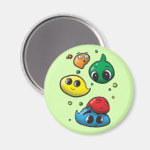Slime Pop ! Aimant de pile mince (Recto/Verso)