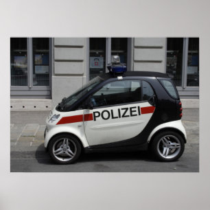 Slimme Auto Polizei Poster