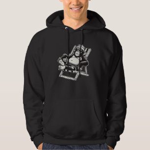 Slimme Chimp Comische Chillerige Chimpansee Hoodie