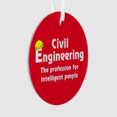 Slimme Civiel Ingenieur Ornament (voorkant)