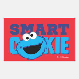 Slimme Cookie Monster Rechthoekige Sticker