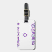 Slimme goede vibes bagagelabel (Voorkant verticaal)