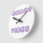 Slimme goede vibes ronde klok (Hoek)