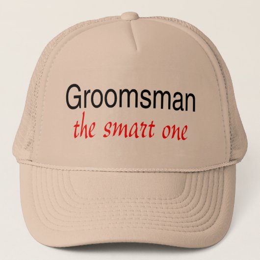 Slimme (Groomsman) Trucker Pet (Voorkant)
