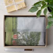 Slimme Grote Rood Barn in een Grijsveld Tissuepapier (Geschenk)