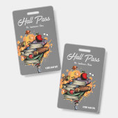 Slimme Hallpas Badge (Voor- en achterkant)