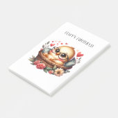 Slimme Kuiken Verjaardag Post-it® Notes (Schuin)