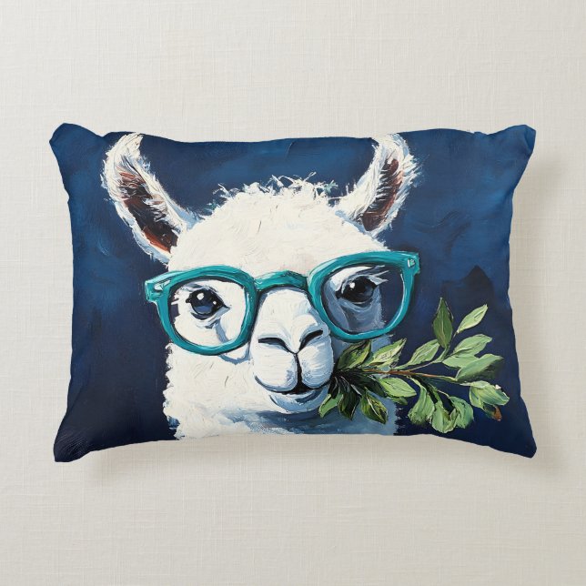 Slimme Lama Chic Accent Kussen (Voorkant)