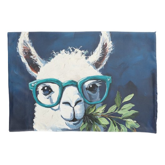 Slimme Lama Chic Kussensloop (Voorkant)
