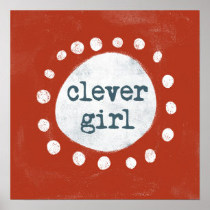 Slimme Meisje Poster Wall Art