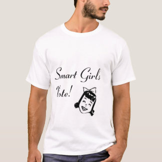 Slimme meisjes stemmen t-shirt