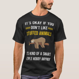 Slimme mensen gevulde dieren t-shirt