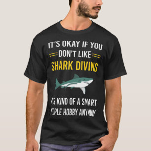 Slimme mensen haaien duiken duiker t-shirt