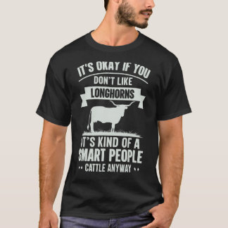 Slimme Mensen Veeboer   Koeienras Texas Longhorns T-shirt