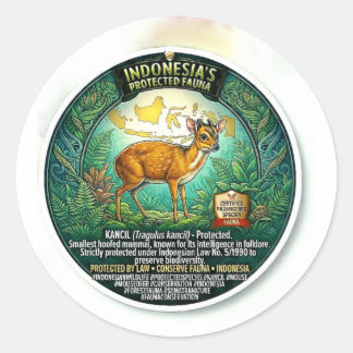 Slimme Muis-Hert Kunst - Zeldzame Indonesische Bes Ronde Sticker