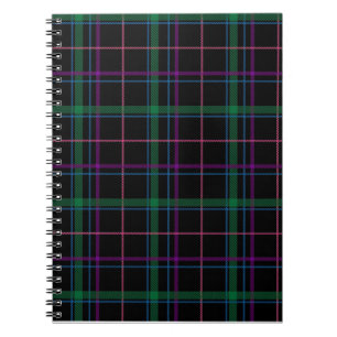 Slimme Paars Green Tartan Notitieboek