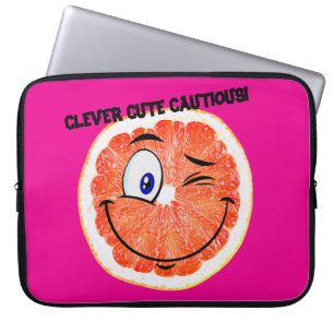 SLIMME SCHATTIGEE VOORZICHTIGE laptophoes! Laptop Sleeve