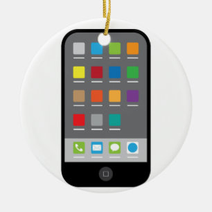 Slimme telefoon keramisch ornament