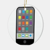 Slimme telefoon keramisch ornament (Links)