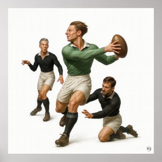 Slimme Truc Dummy - Vintage Rugby Print (Voorkant)