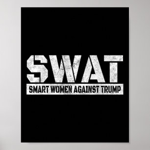 Slimme vrouwen tegen Trump Grappig anti-Trump Poster