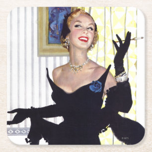 Slimme vrouwen zijn te gevaarlijk vierkante kartonnen onderzetter