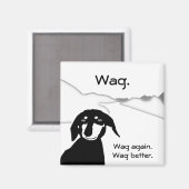 Slimme worst wijsheid - parafraseren Samuel Becket Magneet (Voorkant / Achterkant)