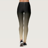 Slimme zwarte en verloophorizon leggings (Achterkant)
